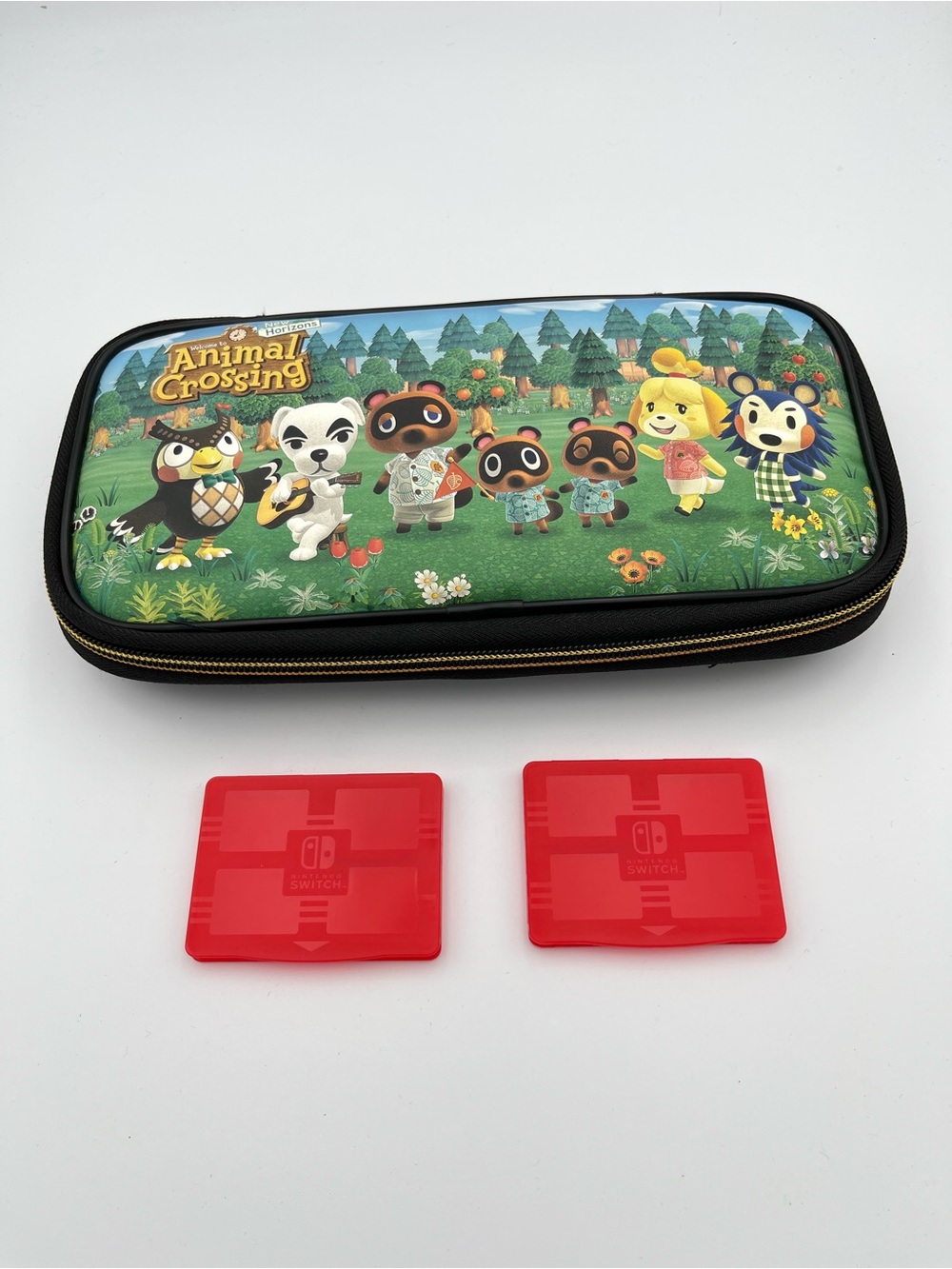 Nintendo Switch Animal Crossing Carrying Case with 2 Game Cases